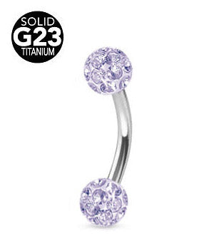 1.2mm Banaani Titaani Crystal Pallot 4mm