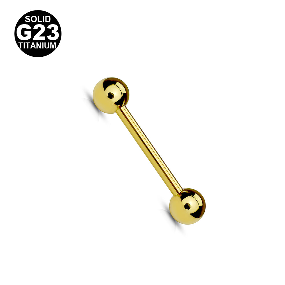 1.2mm Barbell Titaani Kullanvärinen