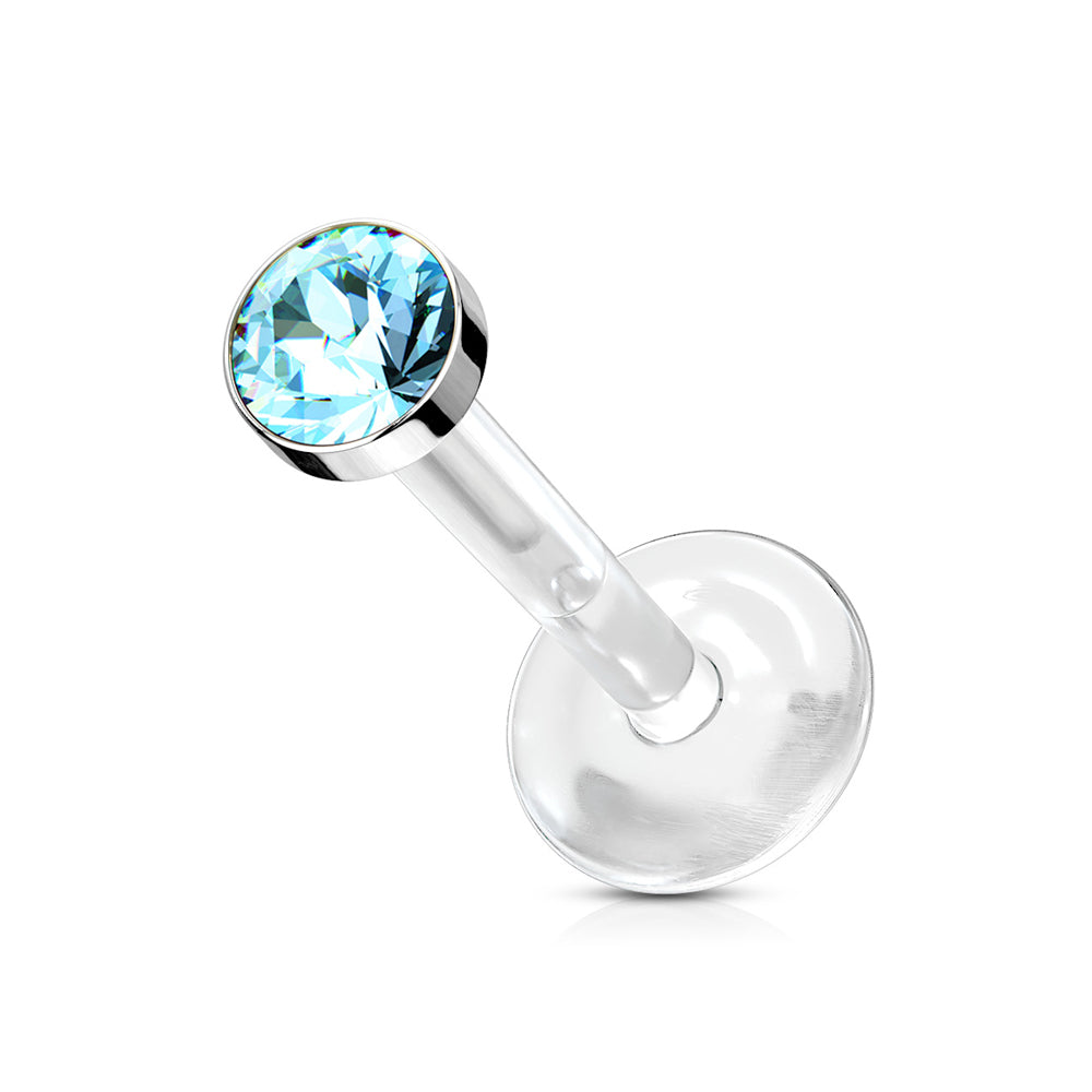 1.2mm Bioflex Labret Strass Cylinder