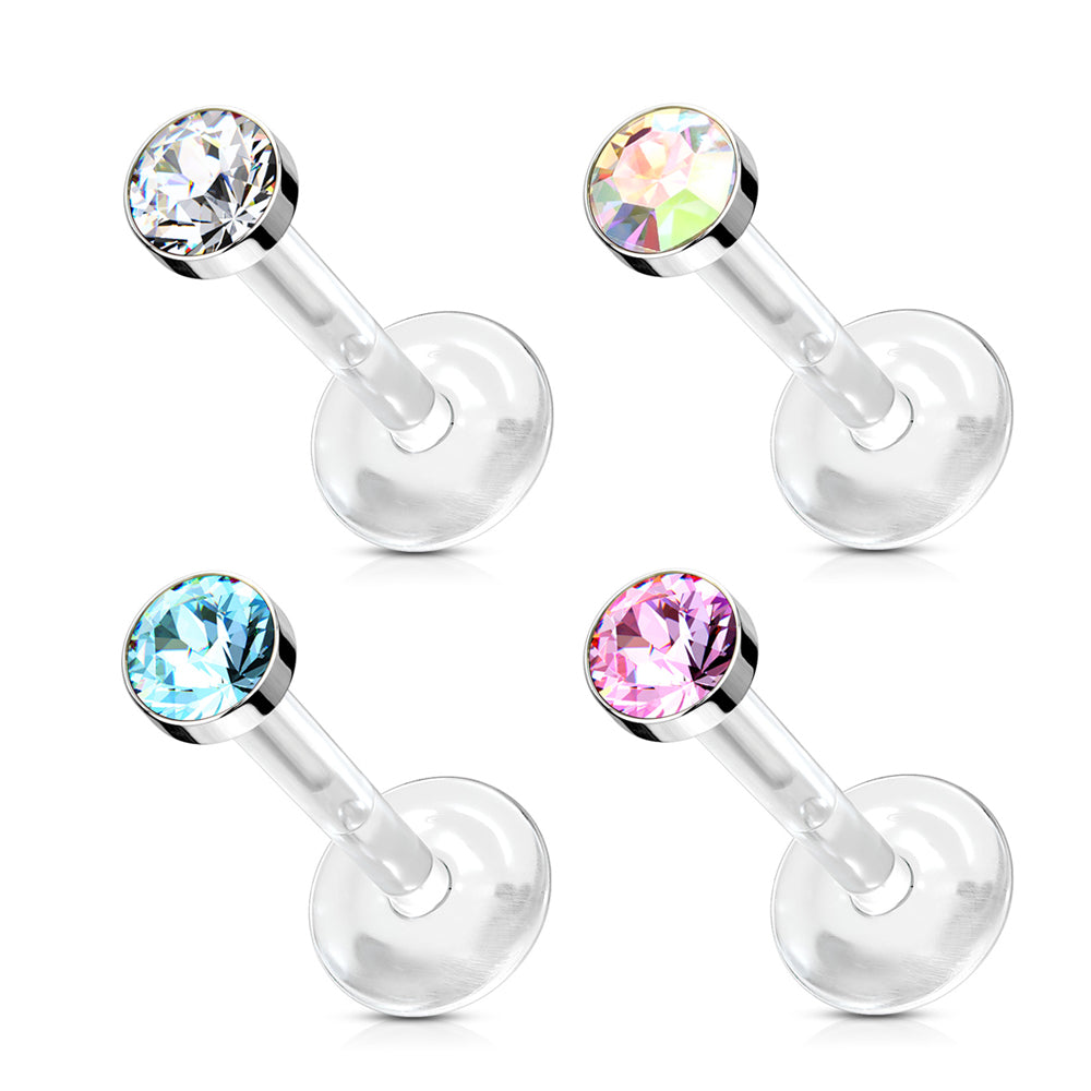 bioflex labret strass cylinder