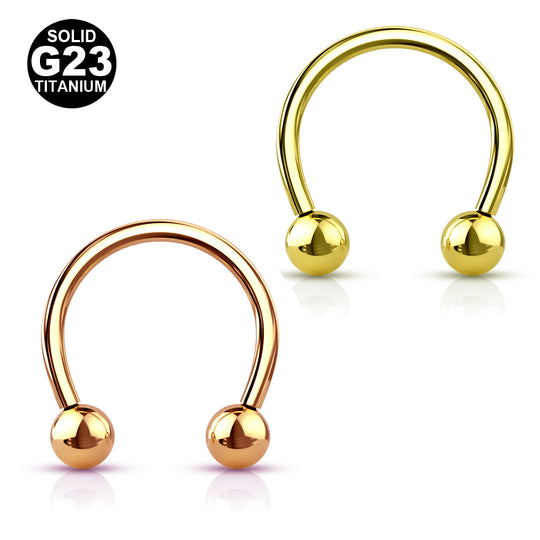 Hevosenkenkä kullattu titaani