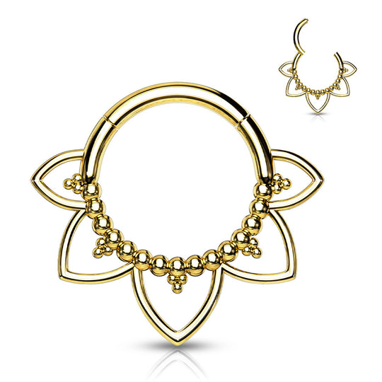 1.2mm Clicker Rengas Filigree Flower