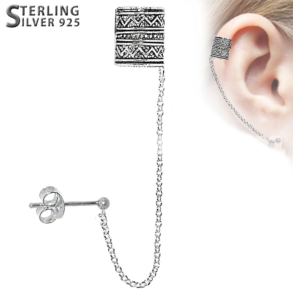 Hopeinen korvakoru inka