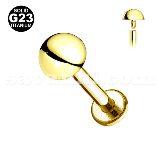 1.2mm Labret Titaani Puolipallo