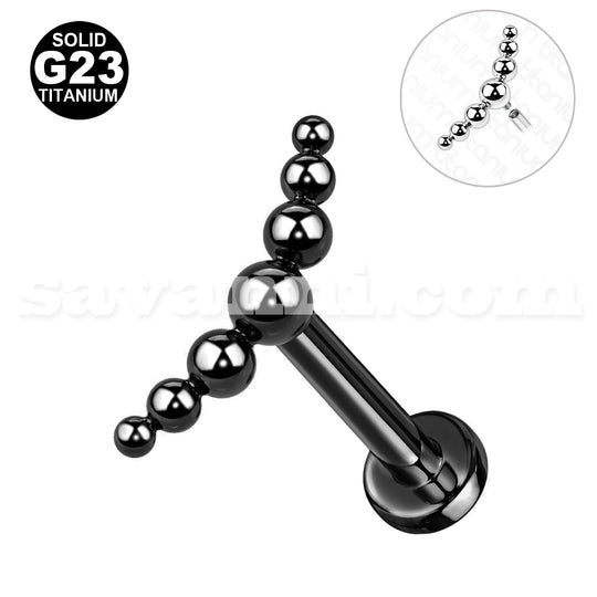 1.2mm Titaani Labret 7 Balls