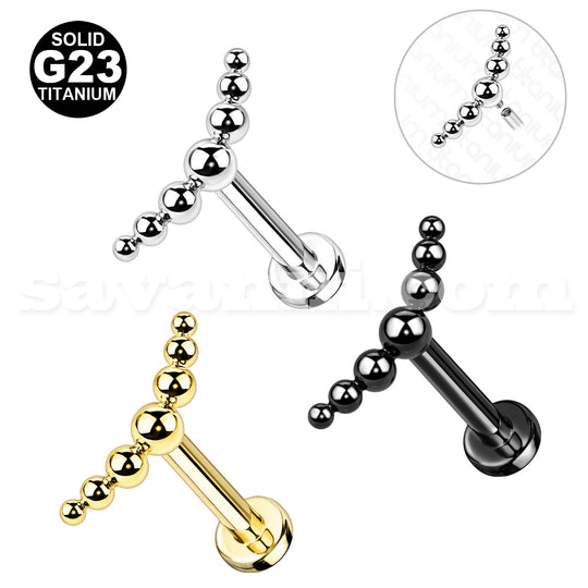 Titaani labret palloilla