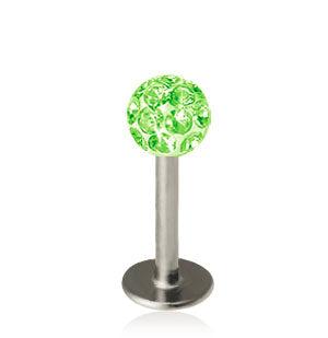 1.2mm Labret Crystal Pallo 4mm