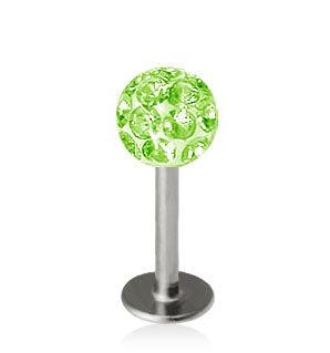 1.2mm Labret Crystal Pallo 5mm
