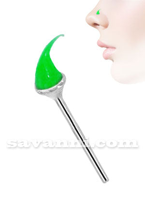 Nenäkoru Suora Hopea Pehmeä Silikonipiikki