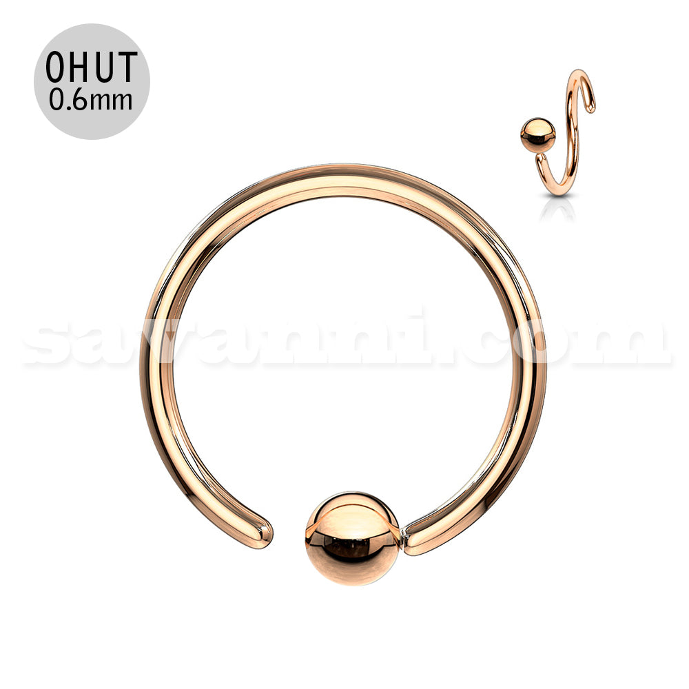 0.6mm Värikäs Lävistysrengas Kiinteä Pallo