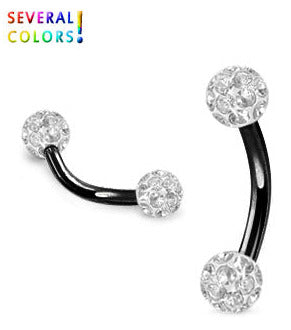 Musta 1.2mm Banaani Crystal Pallot 3mm
