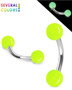 1.2mm Banaani Loistaa Pimeässä Pallot 4mm