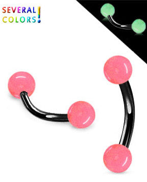 Musta 1.2mm Banaani Loistaa Pimeässä Pallot 3mm