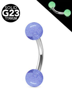 1.2mm Banaani Titaani Loistaa Pimeässä Pallot 4mm