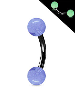 Musta 1.2mm Banaani Loistaa Pimeässä Pallot 4mm