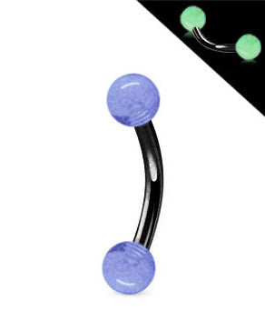 Musta 1.2mm Banaani Loistaa Pimeässä Pallot 3mm