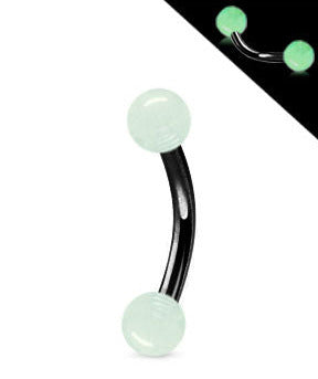 Musta 1.2mm Banaani Loistaa Pimeässä Pallot 3mm