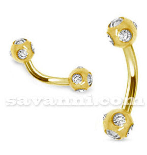 Kullanvärinen 1.2mm Banaani "Tiffany Cut"