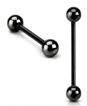 1.6mm Barbell Musta