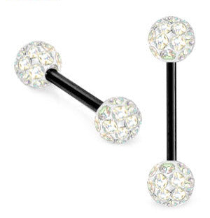 Musta barbell crystal