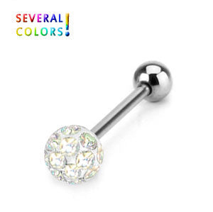 1.6mm Barbell Crystal Pallot 5mm