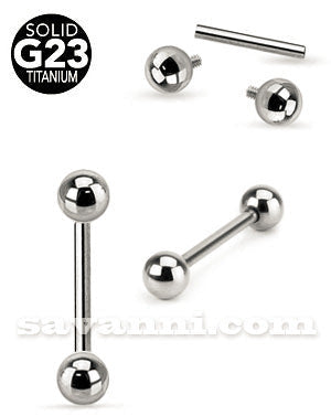 Barbell titanium inner thread