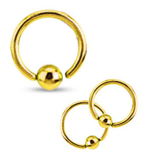 1.6mm Kullanvärinen Rengas Kiinteä Pallo