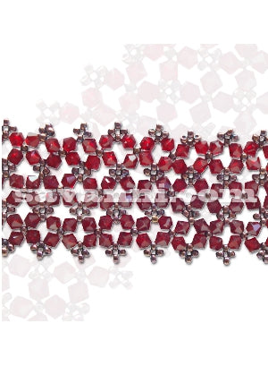 Choker Kaulakoru Swarovski Kristallit Punos