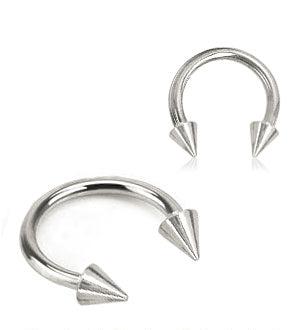 Circular barbell spikes