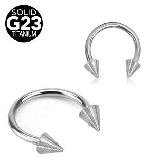 1.2mm Hevosenkenkä Titaani Piikeillä