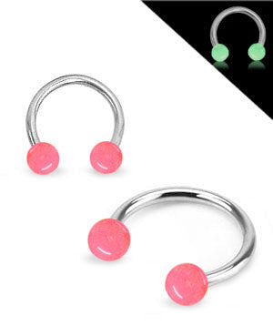 Rusto/Tragus/Rook Lävistys Loistaa Pimeässä