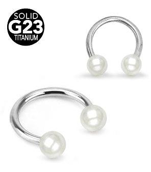 1.6mm Hevosenkenkä Titaani Helmi