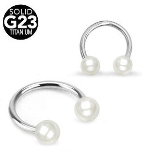 1.2mm Hevosenkenkä Titaani Helmi