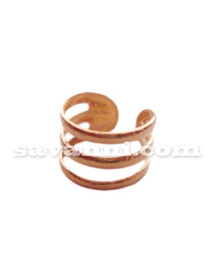 Hopea Kolminkertainen Ear Cuff Korvakoru Rose Gold