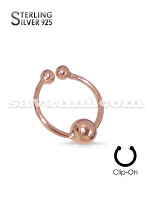 Rose Gold Hopea Feikkirengas Pallolla