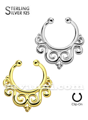 Hopea Feikki Septum Tribal Swirls