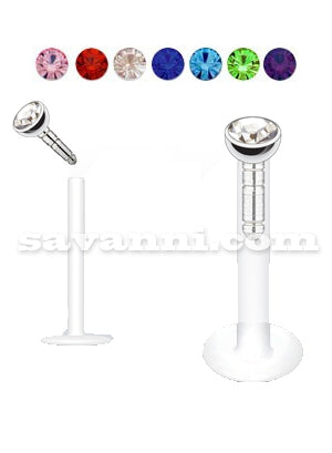 Labret bioflex strass