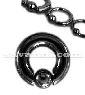 Musta Heavy Gauge BCR-Rengas