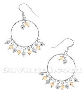 Hopeakorvakorut Coil of Crystals