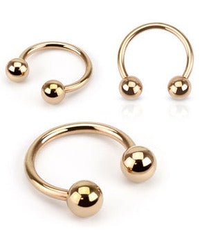 1.2mm Hevosenkenkä Rose Gold