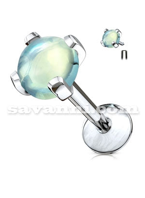 1.2mm Labret Lävistyskoru Hammastettu Kivi