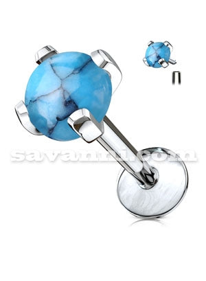 1.2mm Labret Lävistyskoru Hammastettu Kivi