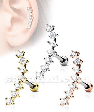 Rustokoru kaarevat kristallit