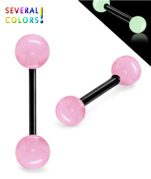 Glow in the dark barbell