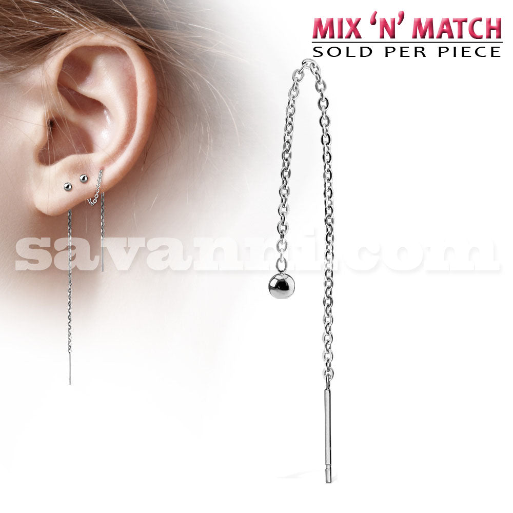 Kirurginteräs Korvakoru Ketju