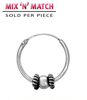 Hopea Bali-Korvarengas Bead & Double Twisted Wire 12mm