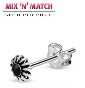 Hopeakorvanappi Vieterikukka Strassikivellä