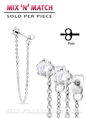 Korvakoru Zircon Chain Drop