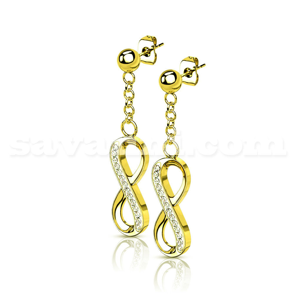 Korvakorut Kirurginteräs Infinity (parihinta)