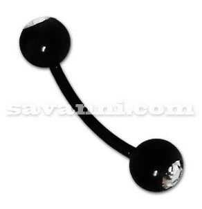 Musta 1.2mm Banaani Tupla Strassi